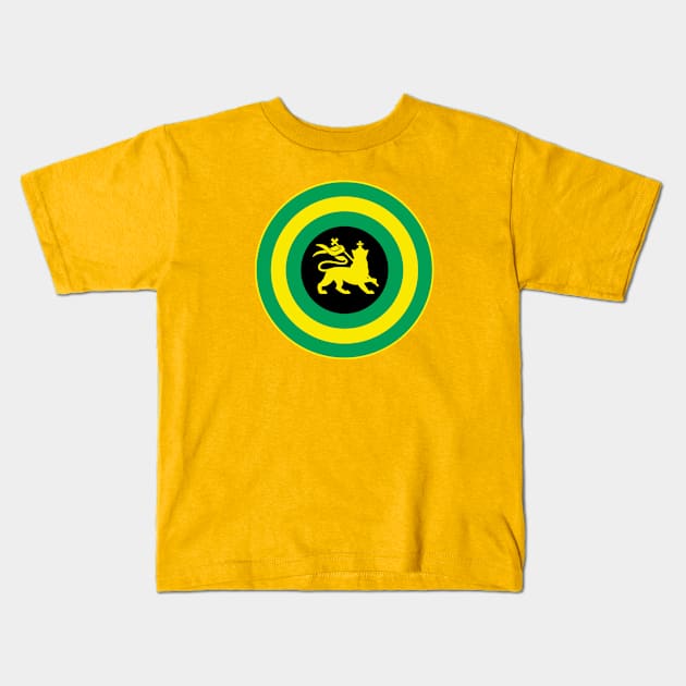 JAMAICAN SHIELD - 2.0 Kids T-Shirt by LILNAYSHUNZ